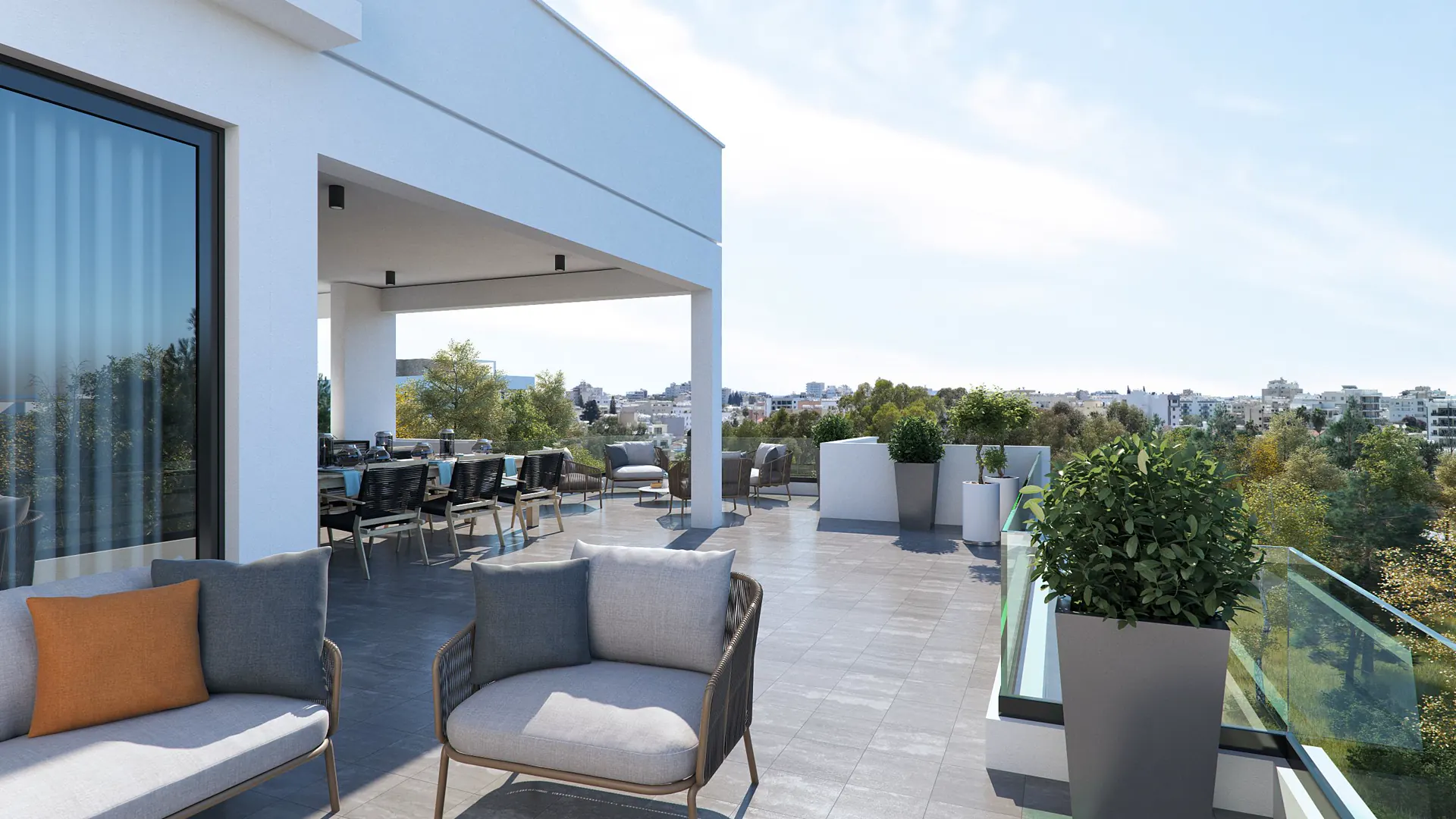 Modern veranda designed for contemporary living